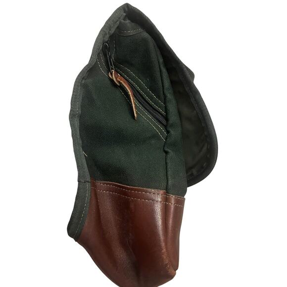 Vintage Wintergreen Outdoor Prod Canvas Leather Messenger Bag Travel Made In USA - Picture 8 of 9